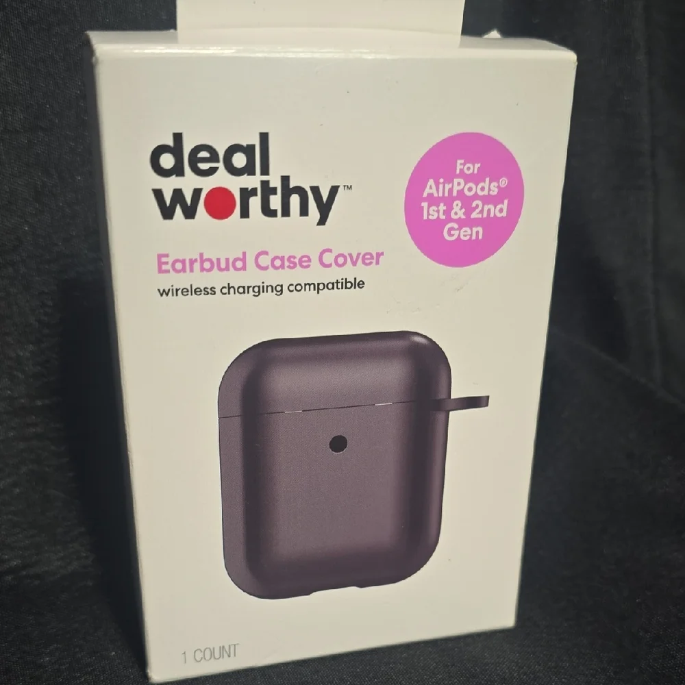 Purple Earbud Case Cover for AirPods 1st & 2nd Gen